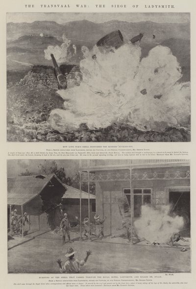 La guerra del Transvaal, el asedio de Ladysmith de Henry Charles Seppings Wright
